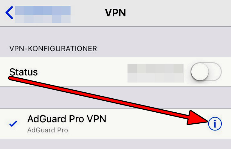 Remove the VPN Profile from the iPhone