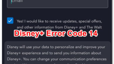 Disney+ Error Code 14