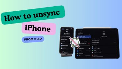 How to unsync iPhone from iPad